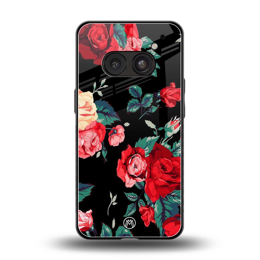 wildflower back phone cover | glass case for nothing phone 2a