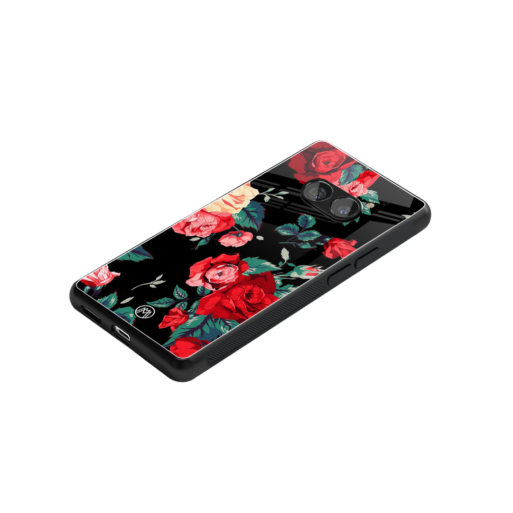 wildflower back phone cover | glass case for nothing phone 2a