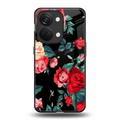 wildflower back phone cover | glass case for oneplus nord 3