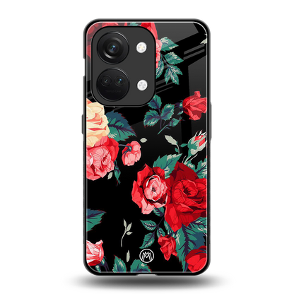 wildflower back phone cover | glass case for oneplus nord 3