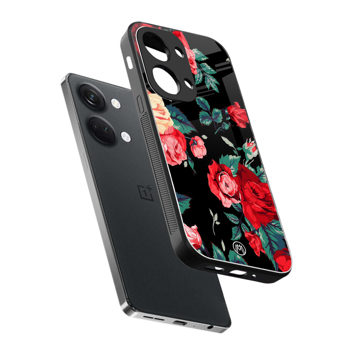 wildflower back phone cover | glass case for oneplus nord 3