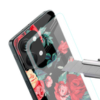 wildflower back phone cover | glass case for oneplus nord 3