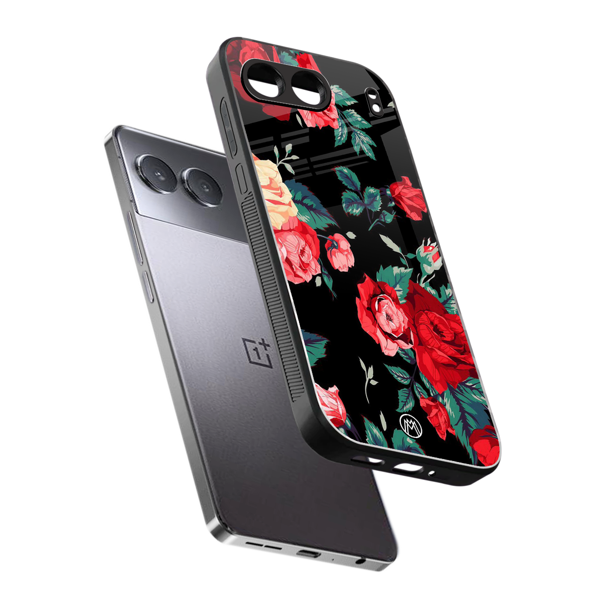 wildflower back phone cover | glass case for oneplus nord 4