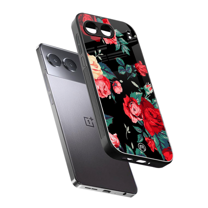 wildflower back phone cover | glass case for oneplus nord 4