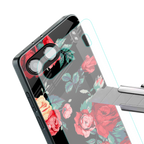 wildflower back phone cover | glass case for oneplus nord 4