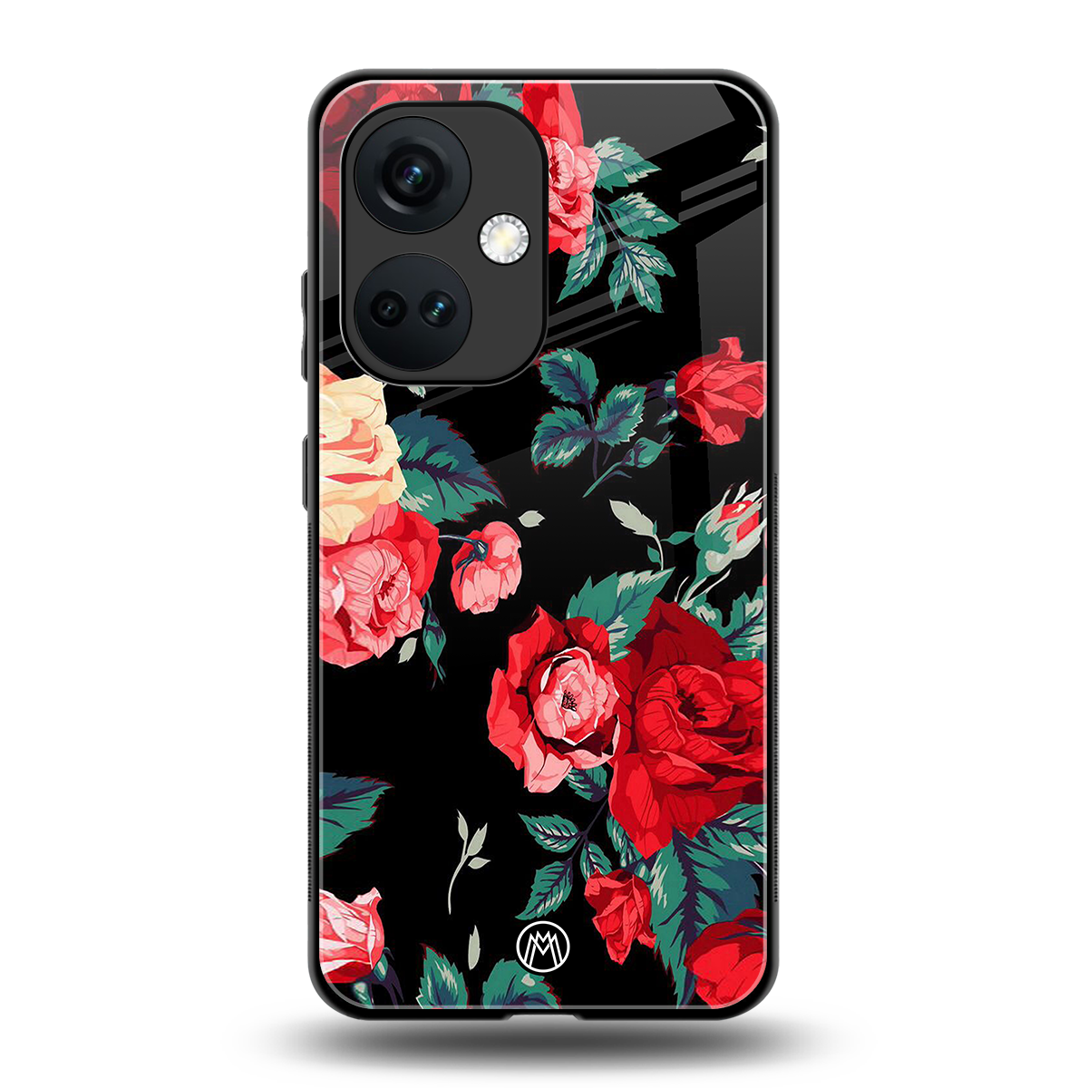 wildflower back phone cover | glass case for oneplus nord ce 3