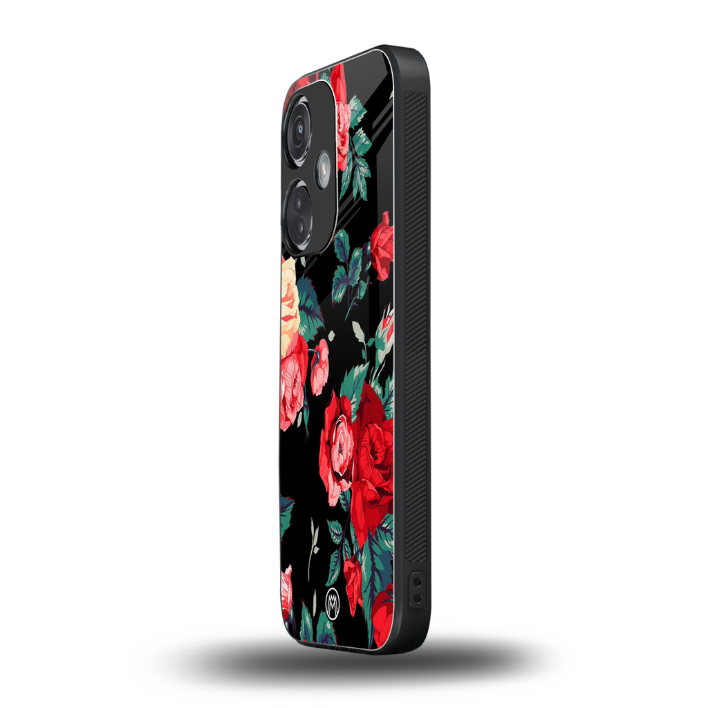 wildflower back phone cover | glass case for oneplus nord ce 3