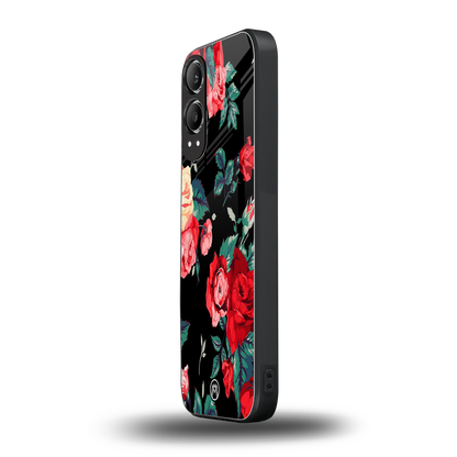 wildflower back phone cover | glass case for oneplus nord ce 4 lite