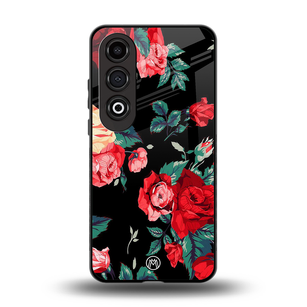wildflower back phone cover | glass case for oneplus nord ce 4