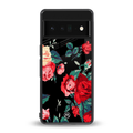 wildflower back phone cover | glass case for google pixel 6 pro