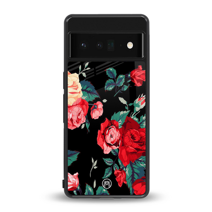 wildflower back phone cover | glass case for google pixel 6 pro