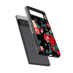wildflower back phone cover | glass case for google pixel 6 pro