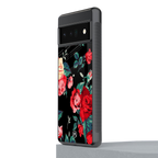 wildflower back phone cover | glass case for google pixel 6 pro