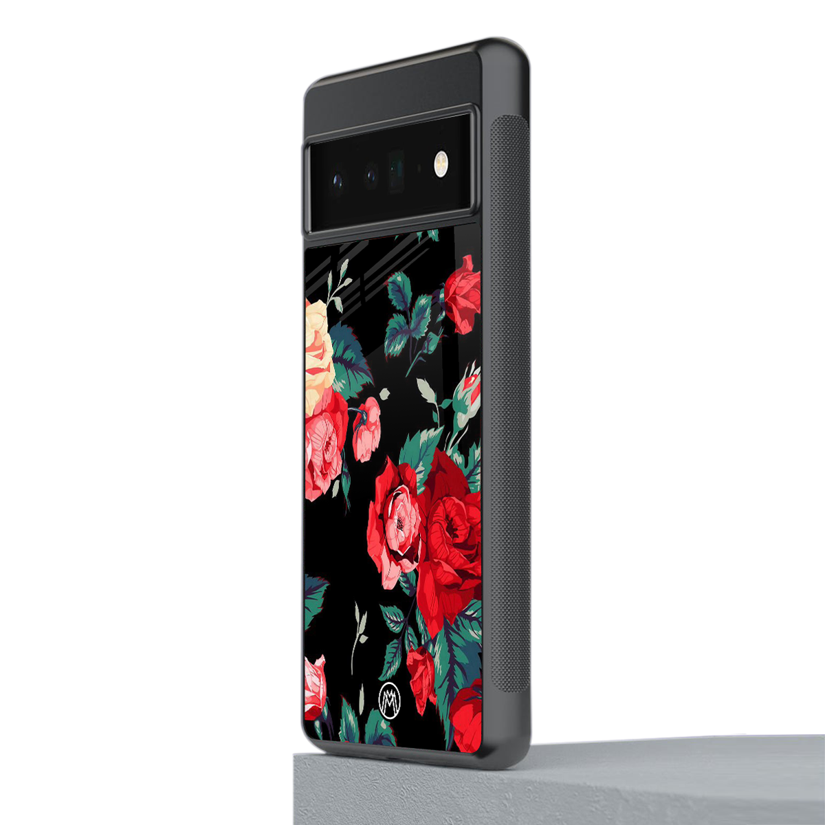 wildflower back phone cover | glass case for google pixel 6 pro