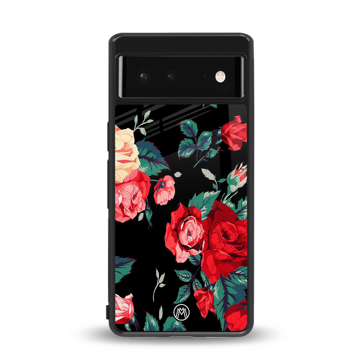 wildflower back phone cover | glass case for google pixel 6