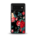 wildflower back phone cover | glass case for Google Pixel 6A
