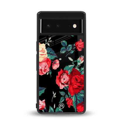 wildflower back phone cover | glass case for Google Pixel 6A