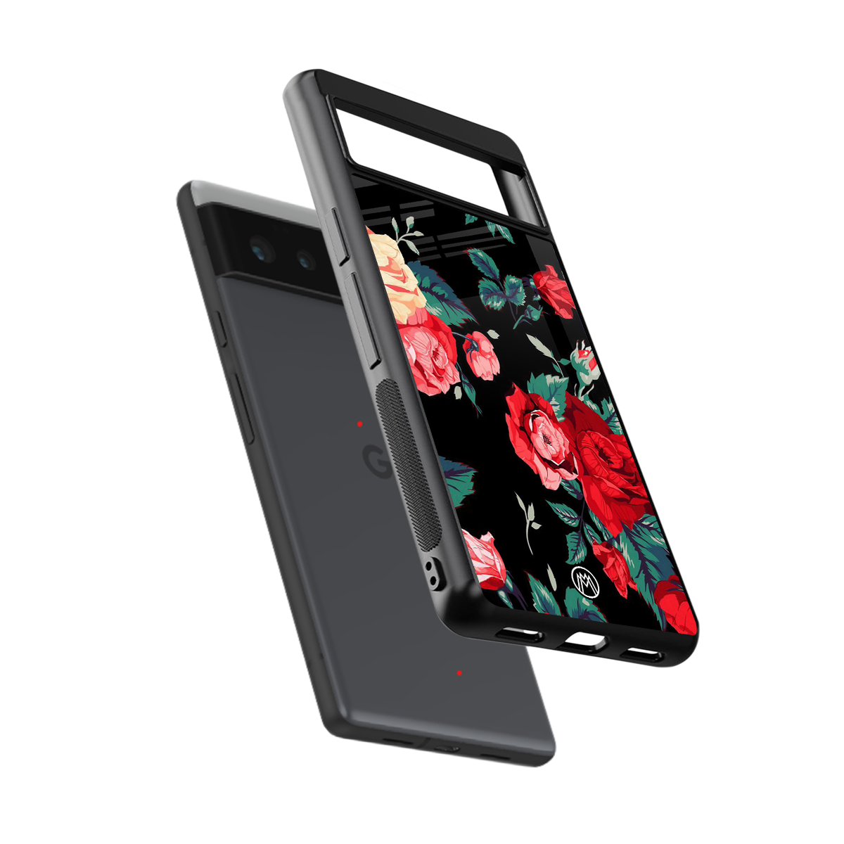 wildflower back phone cover | glass case for google pixel 6