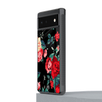 wildflower back phone cover | glass case for google pixel 6