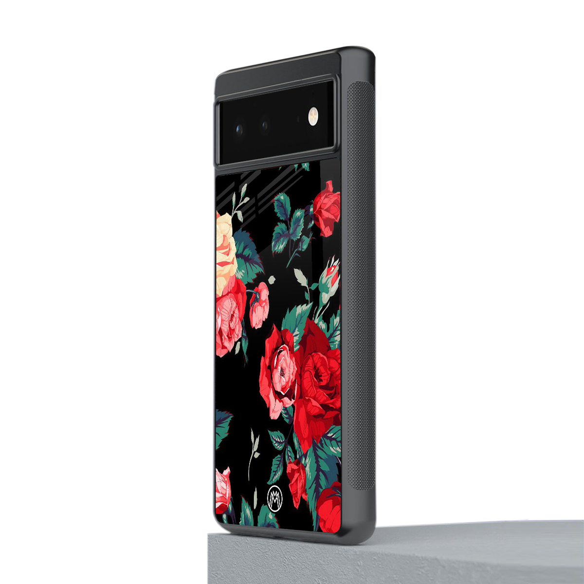wildflower back phone cover | glass case for google pixel 6