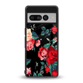 wildflower back phone cover | glass case for google pixel 7 pro