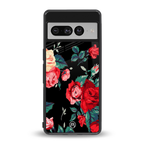wildflower back phone cover | glass case for google pixel 7 pro