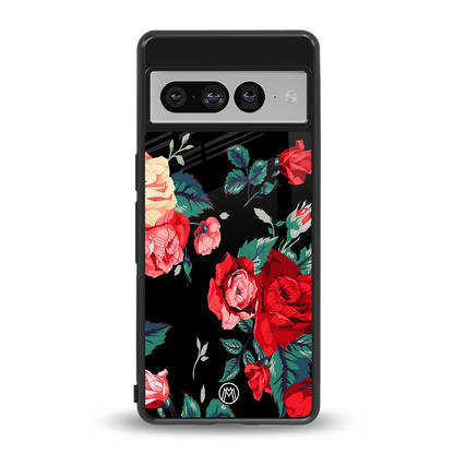wildflower back phone cover | glass case for google pixel 7 pro