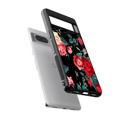 wildflower back phone cover | glass case for google pixel 7 pro
