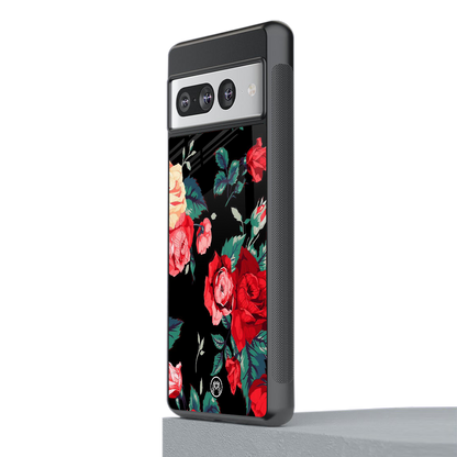 wildflower back phone cover | glass case for google pixel 7 pro