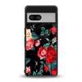 wildflower back phone cover | glass case for Google Pixel 7A