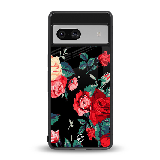 wildflower back phone cover | glass case for Google Pixel 7A