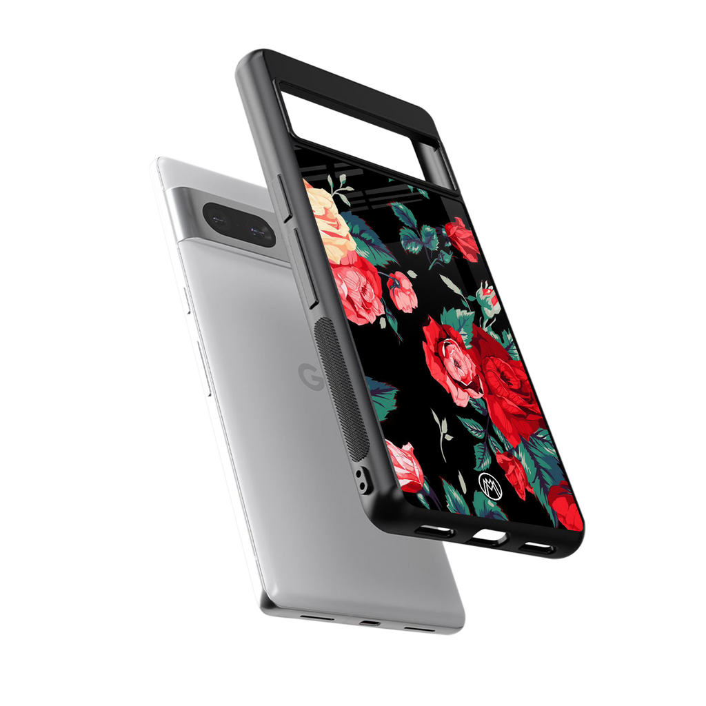 wildflower back phone cover | glass case for Google Pixel 7