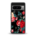 wildflower back phone cover | glass case for google pixel 8 pro