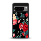 wildflower back phone cover | glass case for google pixel 8 pro