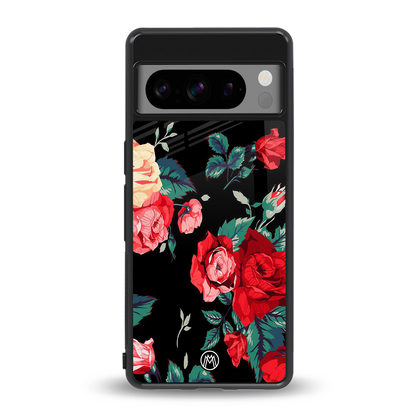 wildflower back phone cover | glass case for google pixel 8 pro