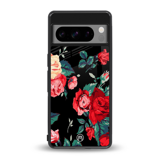 wildflower back phone cover | glass case for google pixel 8 pro