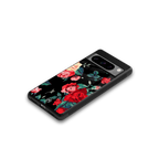 wildflower back phone cover | glass case for google pixel 8 pro