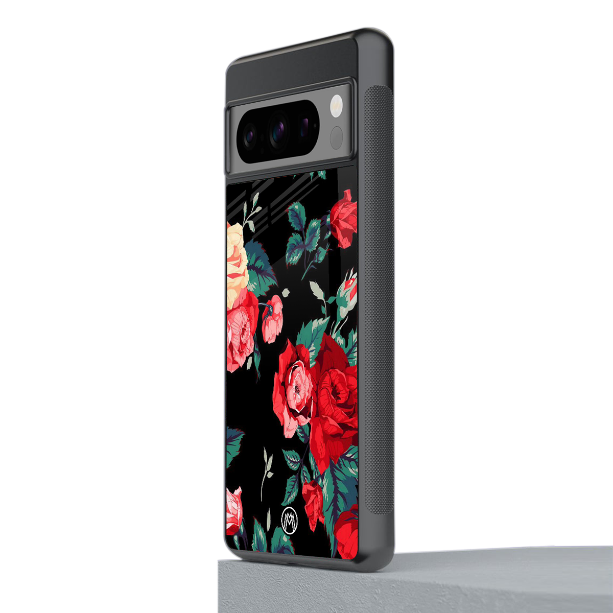 wildflower back phone cover | glass case for google pixel 8 pro