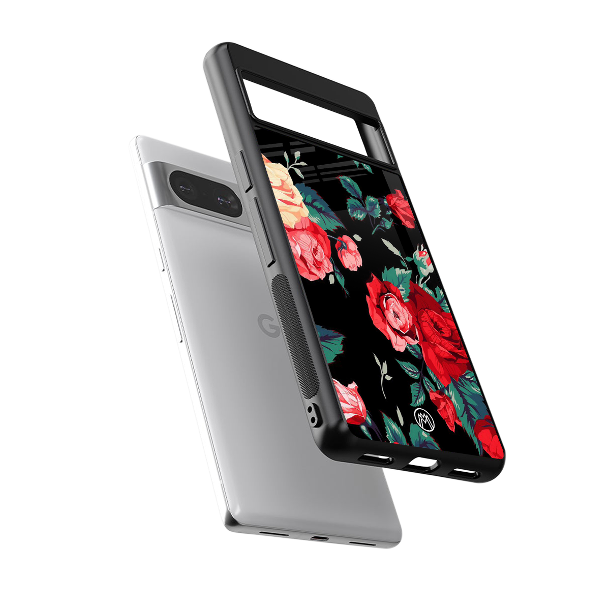 wildflower back phone cover | glass case for Google Pixel 8