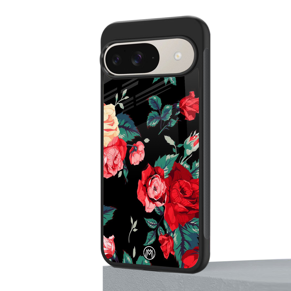 wildflower back phone cover | glass case for google pixel 9