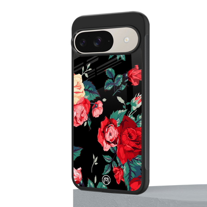 wildflower back phone cover | glass case for google pixel 9