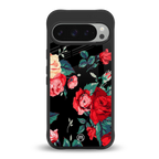 wildflower back phone cover | glass case for google pixel 9 pro