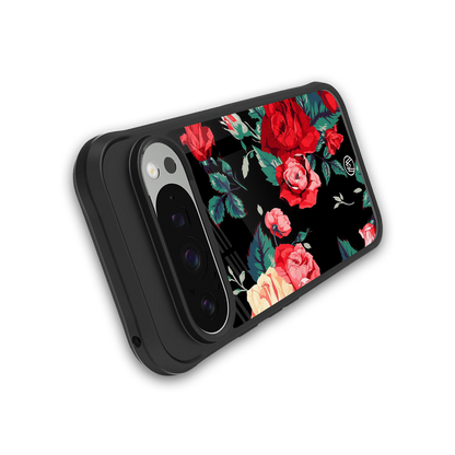 wildflower back phone cover | glass case for google pixel 9 pro xl