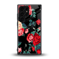 wildflower back phone cover | glass case for samsung galaxy s23 ultra