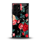 wildflower back phone cover | glass case for samsung galaxy s23 ultra