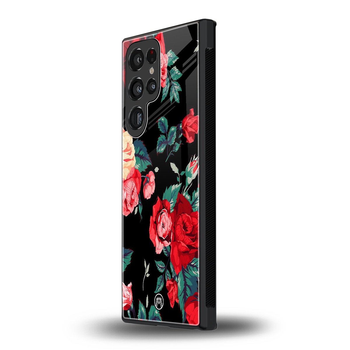 wildflower back phone cover | glass case for samsung galaxy s24 ultra