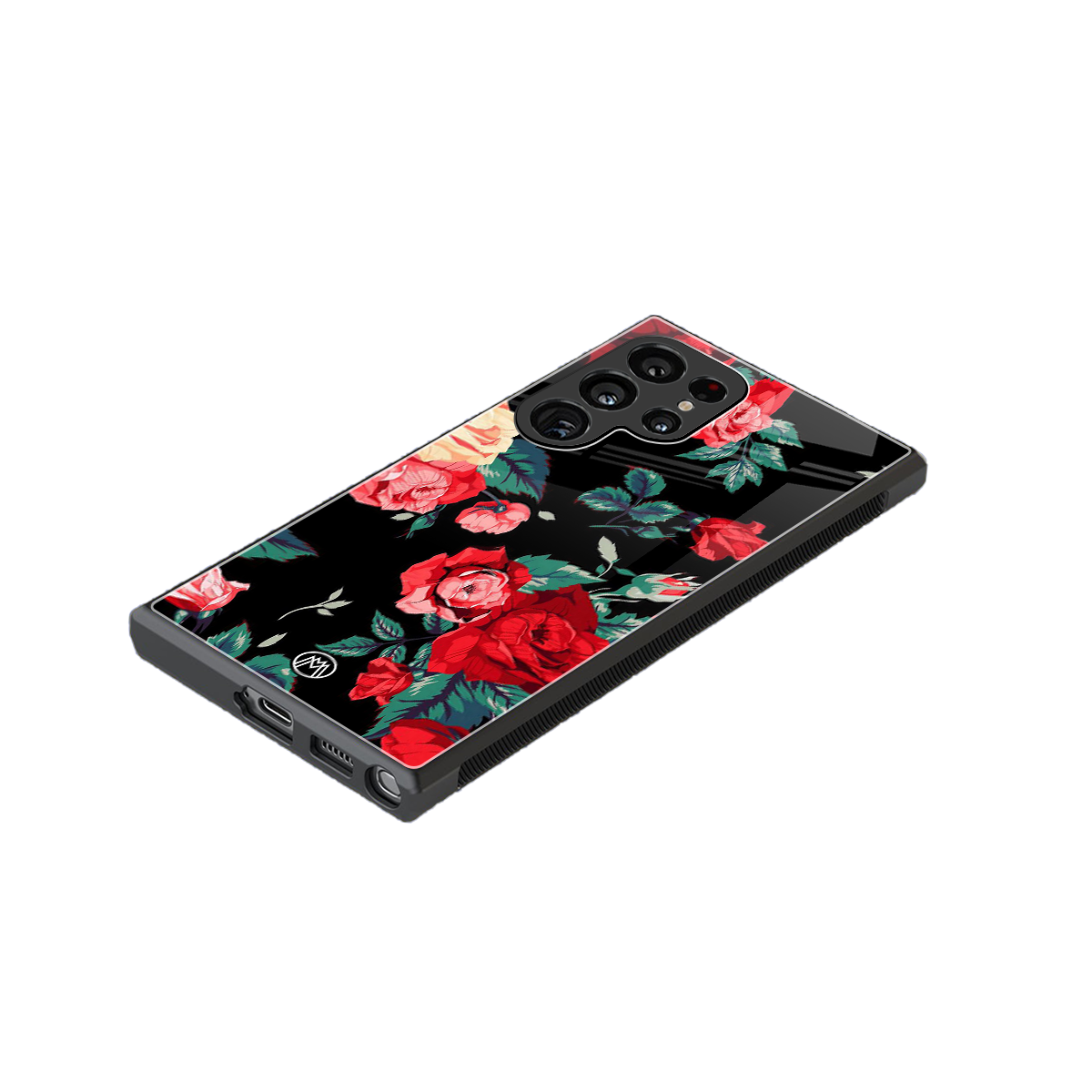 wildflower back phone cover | glass case for samsung galaxy s24 ultra