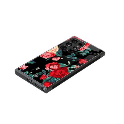 wildflower back phone cover | glass case for samsung galaxy s24 ultra