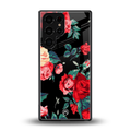 wildflower back phone cover | glass case for samsung galaxy s25 ultra