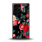 wildflower back phone cover | glass case for samsung galaxy s25 ultra